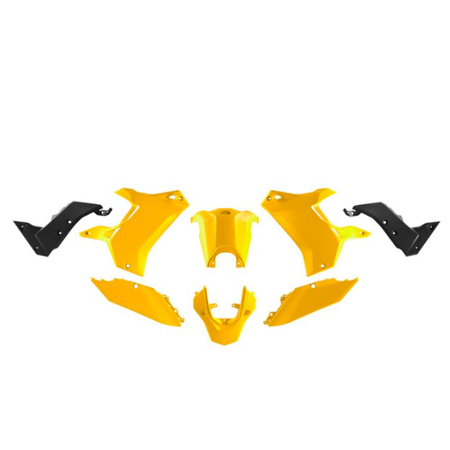 FULL KIT DE PLASTICOS RTECH T7 REVOLUTION YAMAHA TENERE 700 19-24 AMARILLO NEGRO