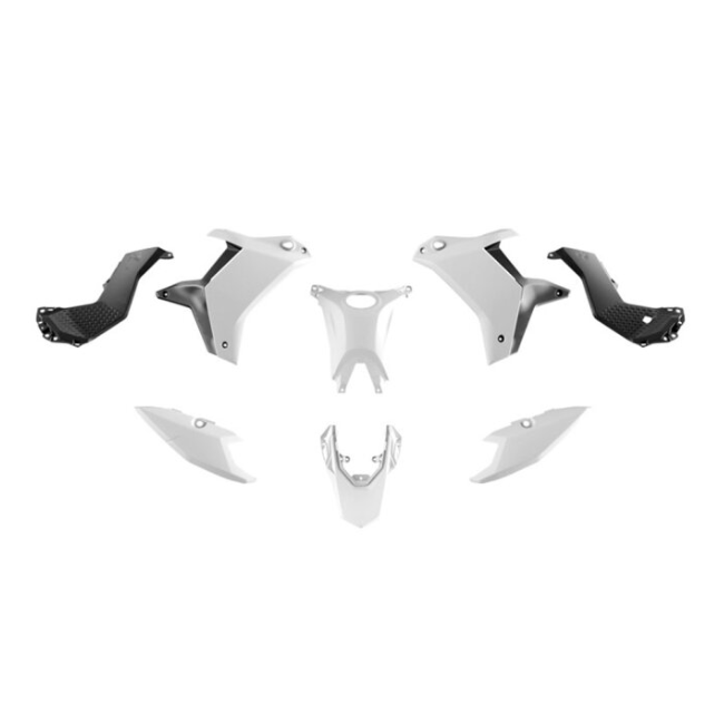 KIT PLÁSTICOS RTECH T7 REVOLUTION YAMAHA TENERE 700 (2025-2026)BLANCO NEGRO