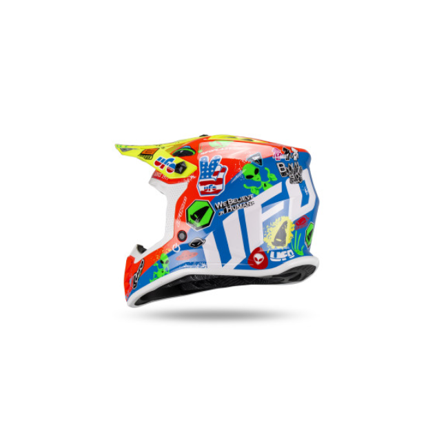 CASCO UFO JUNIOR KOREY AZUL ROJO AMARILLO