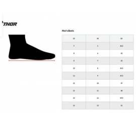 BOTAS THOR RADIAL MX NEGRAS