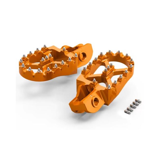ESTRIBERAS ALUMINIO NARANJA KTM 17-22