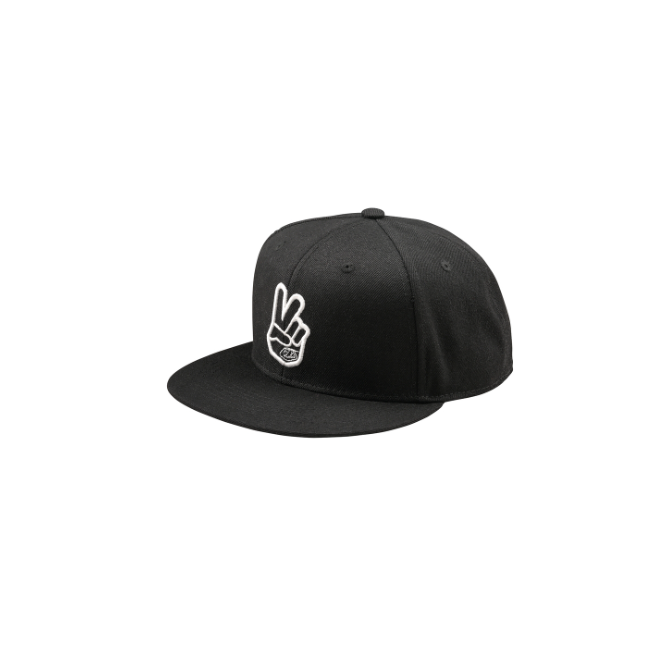 Gorra TROY LEE DESIGNS Flat Bill Snapback Peace NEGRO