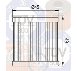 FILTRO DE ACEITE HIFLOFILTRO PARA APRILIA RXV/SXV 450/550/AJP ADVENTURE 650 PR7