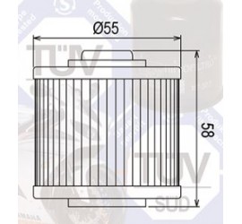 FILTRO DE ACEITE HIFLOFILTRO PARA YFM700 RAPTOR 06-16