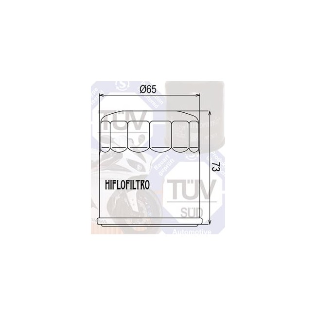 FILTRO DE ACEITE HIFLOFILTRO PARA YFM RHINO 450/660/700 (06/08)