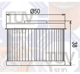 FILTRO DE ACEITE HIFLOFILTRE PARA HONDA TRX 400EX   99/08