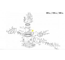 JUNTA DE CULATA EXTERNA SUZUKI RM 250 96/00 GAS GAS 250/300 97/14