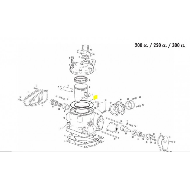 JUNTA DE CULATA EXTERNA SUZUKI RM 250 96/00 GAS GAS 250/300 97/14