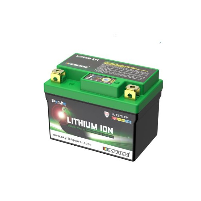 BATERIA DE LITIO SKYRICH HJTZ7S-FP /LITZ7S (IMPERMEABLE+ INDICADOR DE CARGA 170A