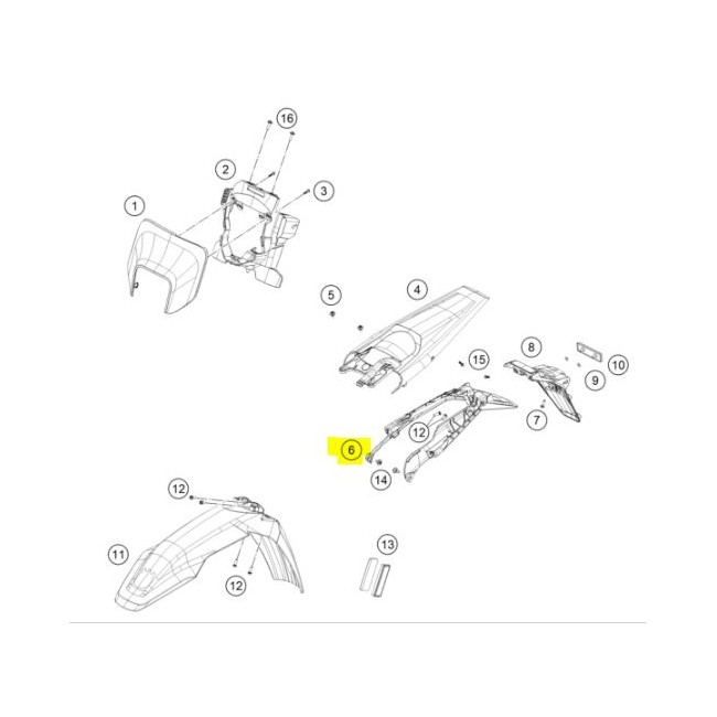 PORTAMATRICULAS ORIGINAL HUSQVARNA TE 300 24-26