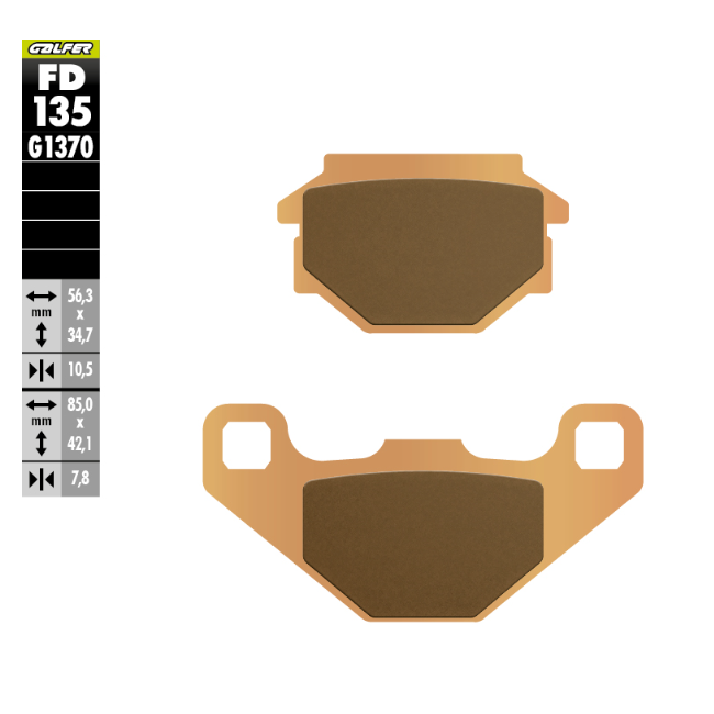 PASTILLA SINTERIZADA APRILIA TRASERO PEGASO 650 91-93