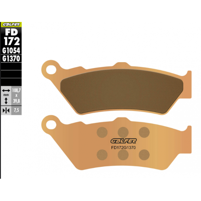 PASTILLA SINTERIZADA GALFER DELANTERO APRILIA PEGASO 650 98-00