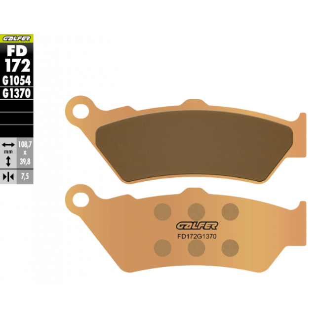 PASTILLA SINTERIZADA BMW GALFER DELANTERO C1 125 00