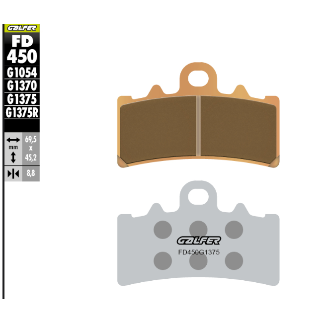 PASTILLA SINTERIZADA BMW GALFER DELANTERO G 310 GS 17