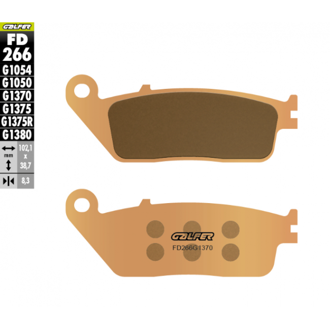 PASTILLA SINTERIZADA BMW GALFER DELANTERO C 600 SPORT 12