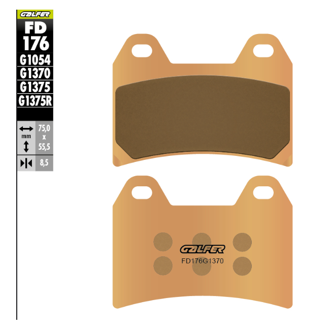 PASTILLA SINTERIZADA BMW GALFER DELANTERO G 650 XMOTO 07