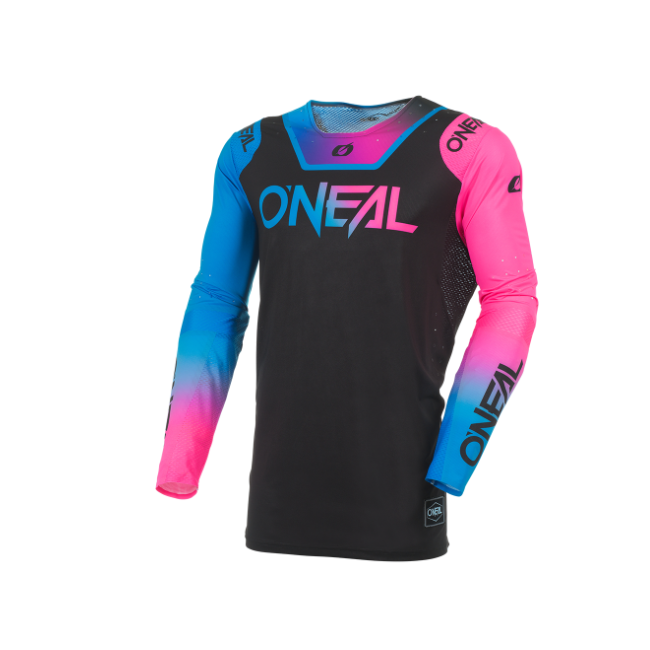 CAMISETA ONEAL PRODIGY FIVE SIX NEGRO ROSA AZUL