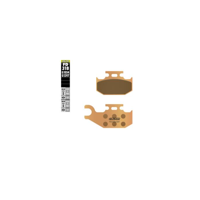 PASTILLA SINTERIZADA GALFER DELANTERO CAN AM QUAD OUTLANDER 400 MAX 07