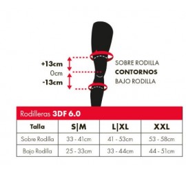 RODILLERAS LEATT 3DF 6.0 NEGRO