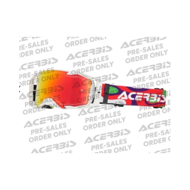 GAFAS ACERBIS VORTEX MIRROR BLANCO/ROJO