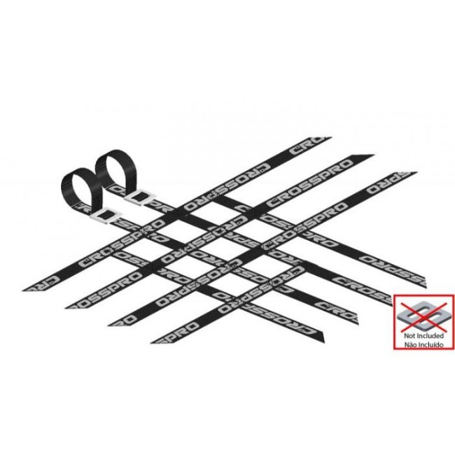 Pack 2 cintas parrillas universales 3x4x4 NEGRAS super reforzadas CROSSPRO