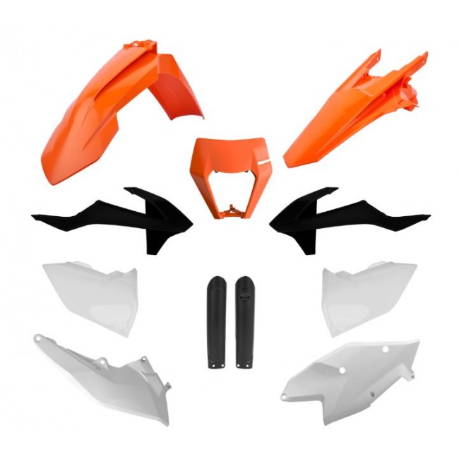 FULL KIT DE PLASTICOS COMPLETO POLISPORT KTM EXC/EXCF (17/19) ORIGINAL 18