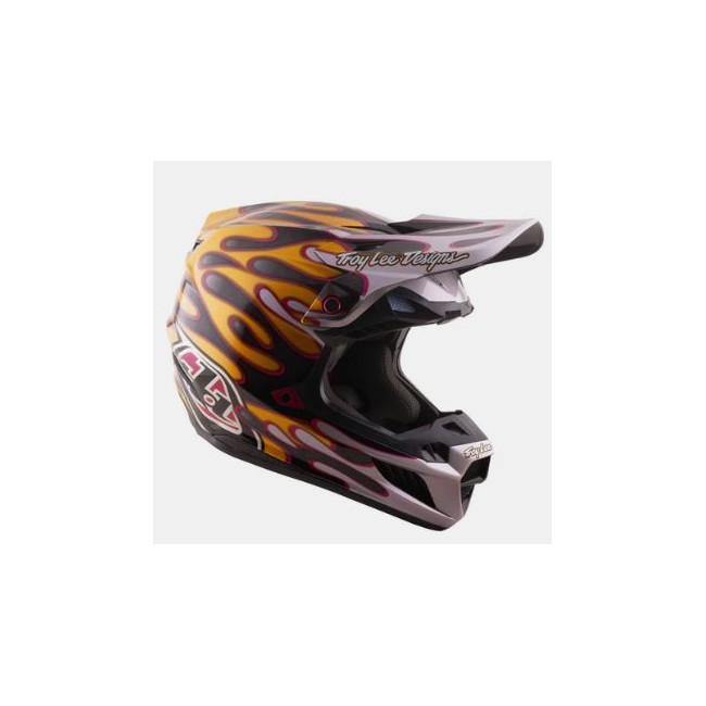 CASCO TROY LEE DESIGNS SE5 CARBON MIPS OVERSPRAY NEGRO/ORO