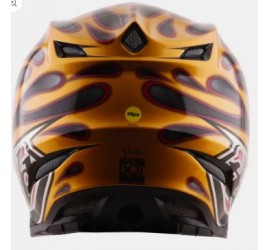 CASCO TROY LEE DESIGNS SE5 CARBON MIPS OVERSPRAY NEGRO/ORO