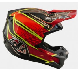 CASCO TROY LEE DESIGNS SE5 CARBON MIPS ALAS ROJO