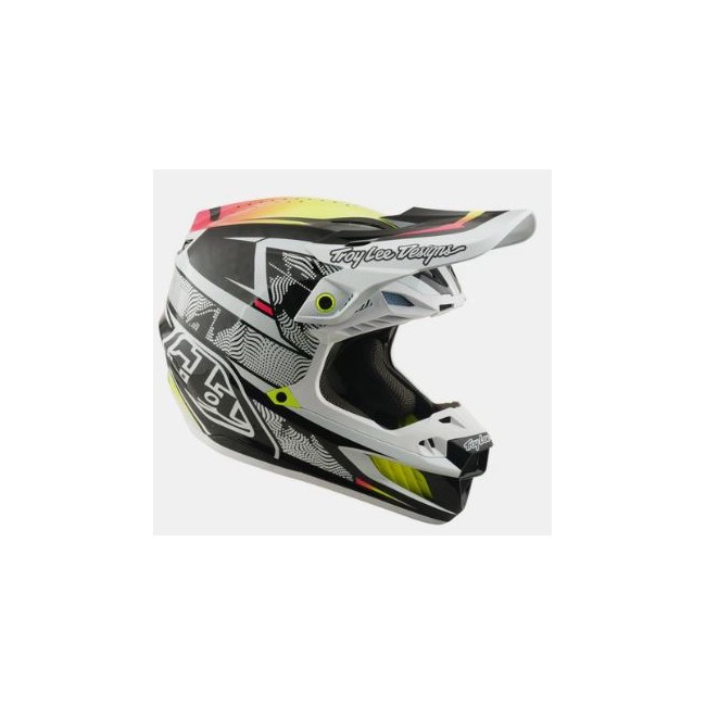 CASCO TROY LEE DESIGNS SE5 CARBON MIPS LINED UP BLANCO