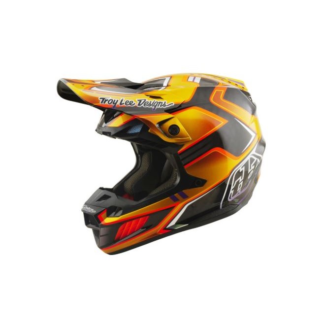 CASCO TROY LEE DESIGNS SE5 CARBON MIPS CREST GOLD