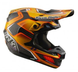 CASCO TROY LEE DESIGNS SE5 CARBON MIPS CREST GOLD