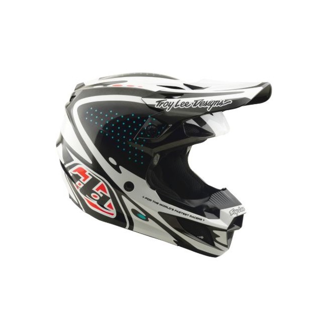 CASCO TROY LEE DESIGNS SE5 POLYCARBONATE MIPS DE LINE BLACK
