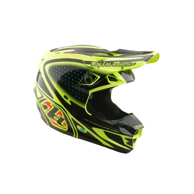 CASCO TROY LEE DESIGNS SE5 POLYCARBONATE MIPS THE LINE FLO YELLOW