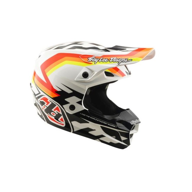 CASCO TROY LEE DESIGNS SE5 POLYCARBONATE MIPS DASH ORANGE