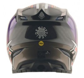 CASCO TROY LEE DESIGNS SE5 CARBON MIPS STRIPES BLACK/PURPLE