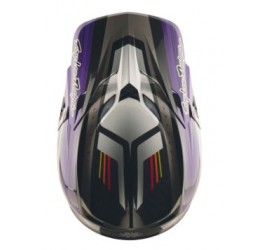 CASCO TROY LEE DESIGNS SE5 CARBON MIPS STRIPES BLACK/PURPLE