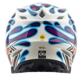 CASCO TROY LEE DESIGNS SE5 COMPOSITE MIPS OVERSPRAY VIOLETA/BLANCO
