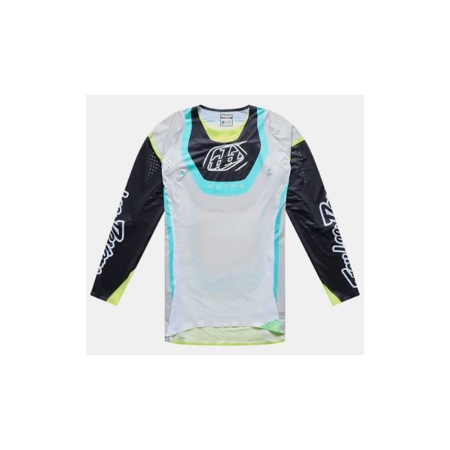 CAMISETA TROY LEE DESIGNS SE ULTRA LS VISION STONE WHITE/CARBON