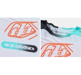CAMISETA TROY LEE DESIGNS SE PRO LS SEVER BLANCO/TEAL