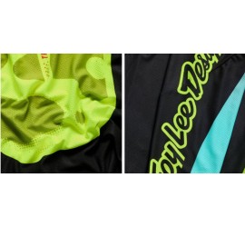 CAMISETA TROY LEE DESIGNS SE PRO LS MYTH NEGRO/FLO YELLOW
