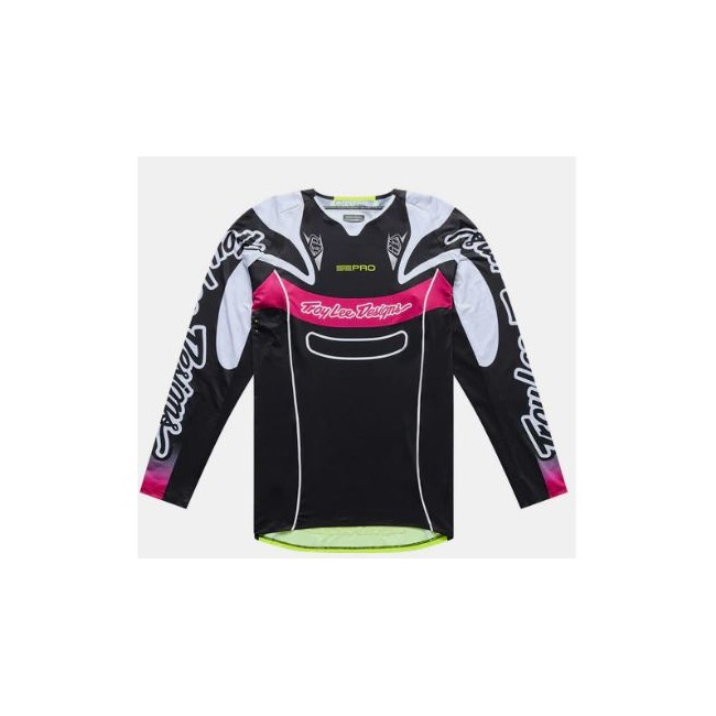 CAMISETA TROY LEE DESIGNS SE PRO SALVO BLACK/WHITE