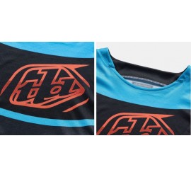 CAMISETA TROY LEE DESIGNS GP PRO FRAMEWORK BLACK/CYAN