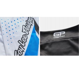 CAMISETA TROY LEE DESIGNS GP PRO ROLLER WHITE/BLUE