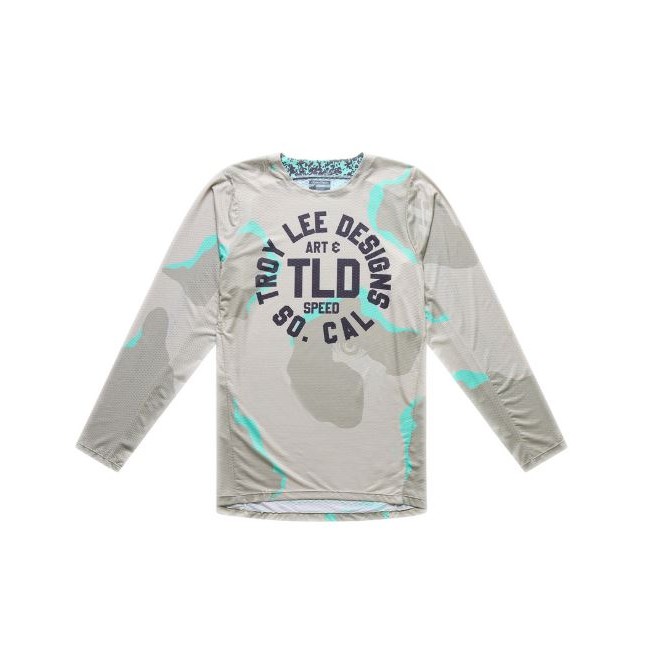 CAMISETA TROY LEE DESIGNS GP PRO AIR CAMO AQUA DESERT