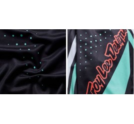 CAMISETA TROY LEE DESIGNS GP PRO ROLLER BLACK/TEAL