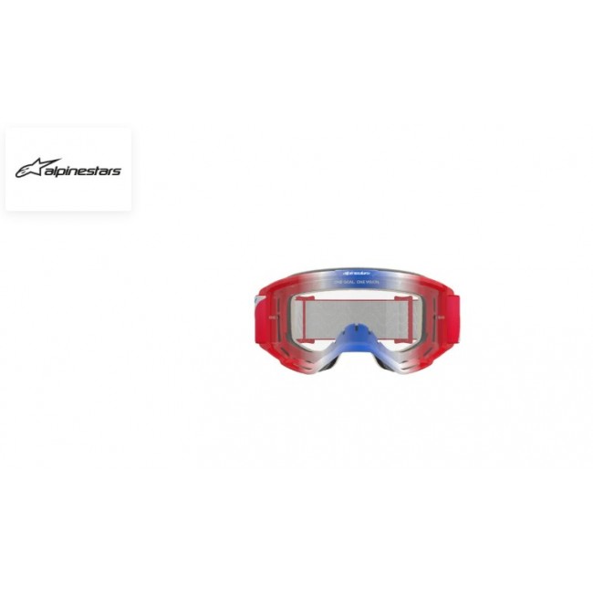 GAFAS ALPINESTAR VISION 5 ROJO/BLANCO/AZUL TRANSPARENTE