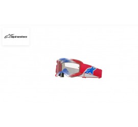 GAFAS ALPINESTAR VISION 5 ROJO/BLANCO/AZUL TRANSPARENTE