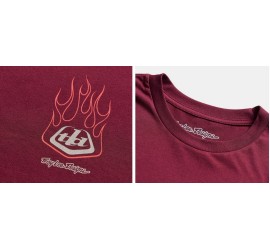 CAMISETA TROY LEE DESIGNS FLAME 2 SANGRIA