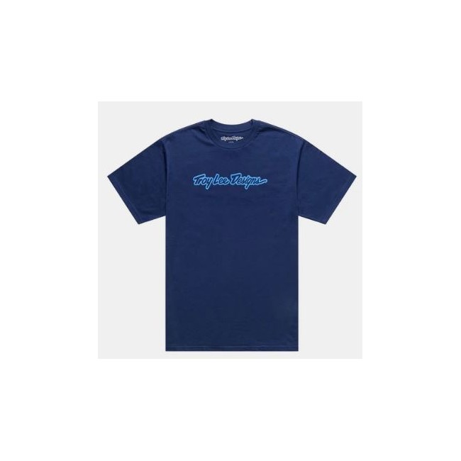 CAMISETA TROY LEE DESIGNS SIGNATURE NAVY/AERO BLUE